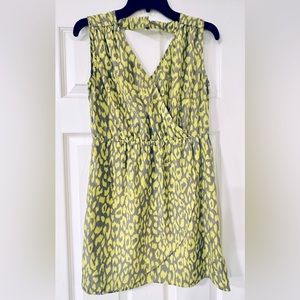 lime green leopard sundress